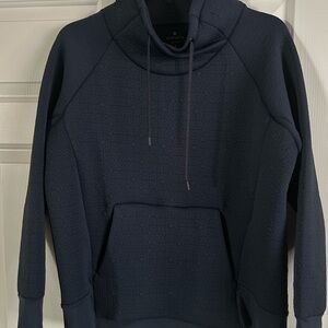 Athleta Quilted Navy Pullover